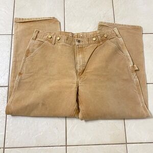 Carhartt B11 BRN Dungaree Fit‎ Work Pants Men 40 x 30 Brown Cotton